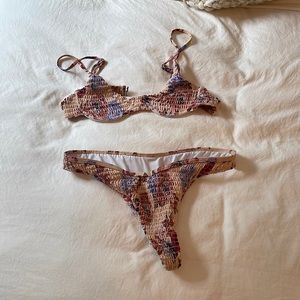 Floral Crinkle Bikini So Cute Size XS / Xsmall Swimwear